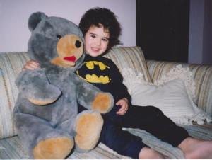 Ted and Riley on couch