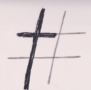 Hashtag cross 001