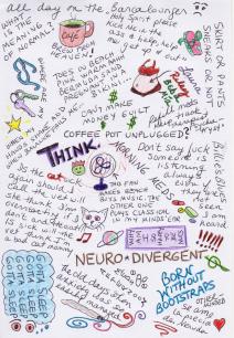 THINK drawn collage 001